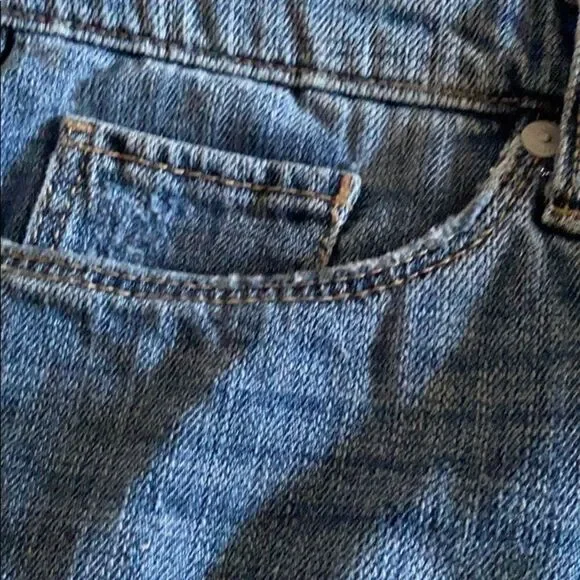 Blank NYC Distressed Denim Shorts with Flowers - Picture 4 of 8